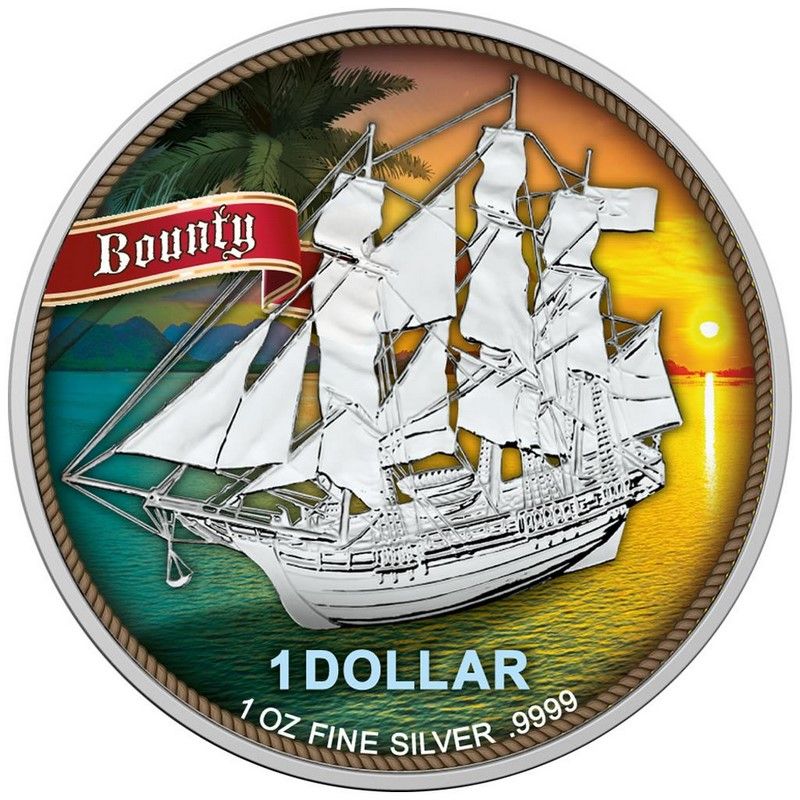 Moneda Bounty Atardecer de Islas Cook de Plata 1 oz 2020