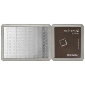 Lingote de Plata Valcambi CombiBar de 100 g