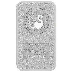 Lingote de Plata Perth Mint de 1 oz Año Lunar de la Serpiente anverso