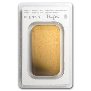 Lingote Munze Osterreich de Oro 100 g reverso