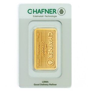 Lingote C.Hafner de Oro 20 g
