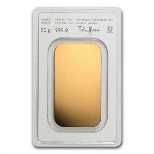 Lingote Munze Osterreich de Oro 50 g reverso