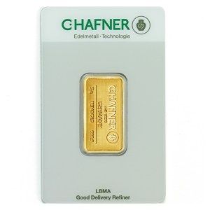Lingote C.Hafner de Oro 5 g