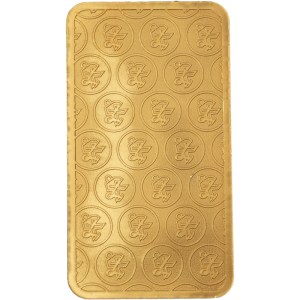 Lingote SEMPSA de Oro 1 oz detalle reverso