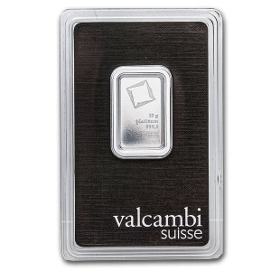 Lingote de Platino Valcambi de 10 g