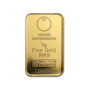 Lingote de Oro Munze Osterreich 5 g