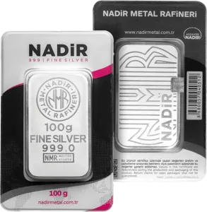Lingote de Plata Nadir Metal Rafineri de 100 g