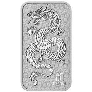 Lingote de Plata Perth Mint de 1 oz Año Lunar del Dragón