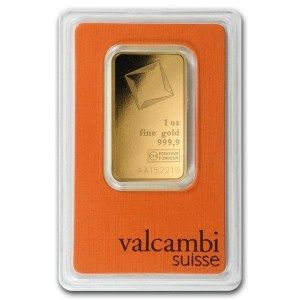 Lingote Valcambi de Oro 1 oz