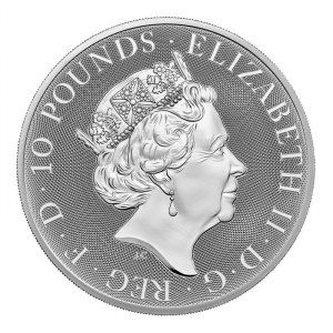 Moneda The Royal Arms de Plata 10 oz 2022 BU anverso