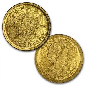 Monedas MapleGram de Oro  25 unidades de 1 gr 2019 moneda