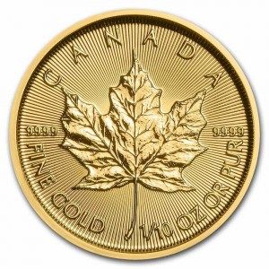 Moneda Maple Leaf de Oro 1/10 oz 2022