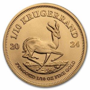 Moneda de Oro Krugerrand 1/10 oz 2024 BU
