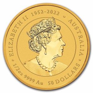 Moneda de Oro Año Lunar del Dragón 1/2 oz 2024 BU