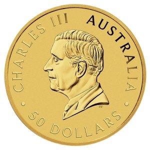 Moneda de Oro Canguro 1/2 oz 2025 BU Anverso