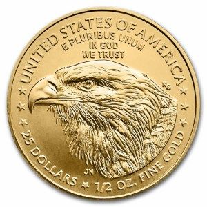 Moneda de Oro American Eagle 1/2 oz 2024 BU