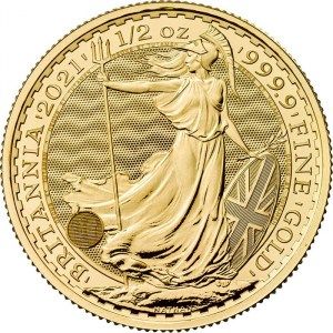 Moneda Britannia de Oro 1/2 oz 2021