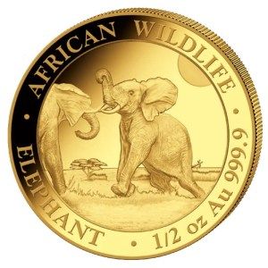 Moneda de Oro Elefante 1/2 oz 2024 BU