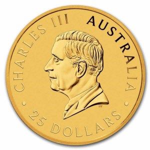 Moneda de Oro Canguro 1/4 oz 2024 BU Anverso