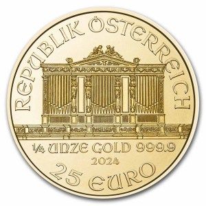 Moneda de Oro Filarmónica 1/4 oz 2024 BU