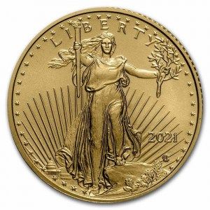 Moneda American Eagle Tipo 2 de Oro 1/4 oz 2021