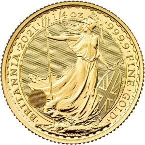 Moneda Britannia de Oro 1/4 oz 2021