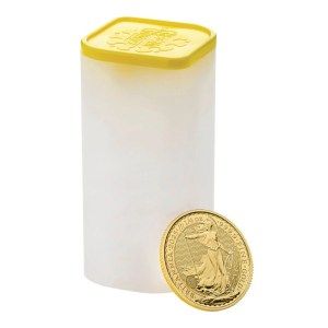 Moneda de Oro Britannia 1/4 oz 2025 BU Tubo