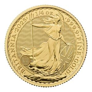Moneda de Oro Britannia 1/4 oz 2025 BU