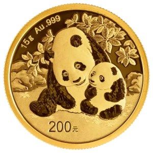 Moneda de Oro Panda 15 g 2024 BU