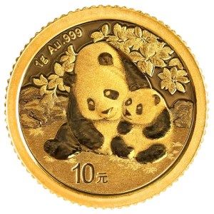 Moneda de Oro Panda 1 g 2024 BU