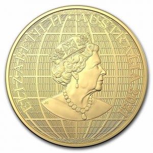 Moneda Bajo los Cielos del Sur de Australia de Oro 1 oz 2021 reverso