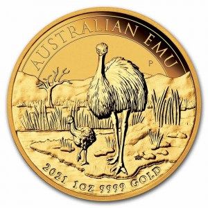 Moneda Emu de Australia de Oro 1 oz 2021