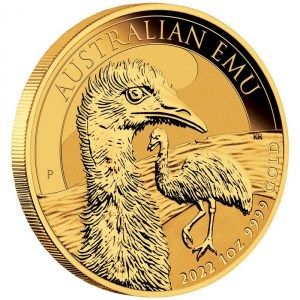 Moneda Emu de Oro 1 oz 2022 BU perfil