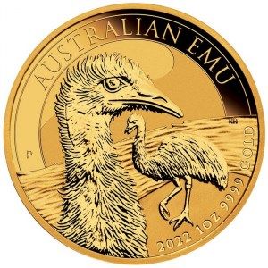 Moneda Emu de Oro 1 oz 2022 BU