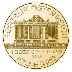 Moneda de Oro Filarmónica 1 oz 2025 BU