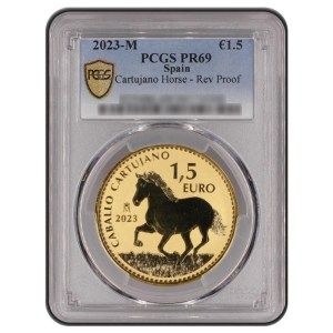 Moneda de Oro Caballo Cartujano 1 oz 2023 PCGS PR69