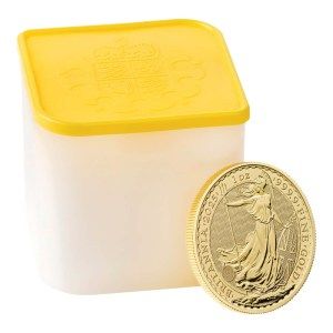 Moneda de Oro Britannia 1 oz 2025 BU Tubo