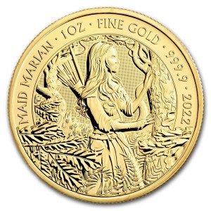 Moneda Mitos y Leyendas: Maid Marian de Oro 1 oz 2022
