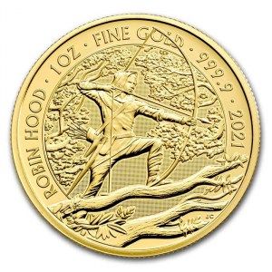 Moneda Mitos y Leyendas: Robin Hood de Oro 1 oz 2021