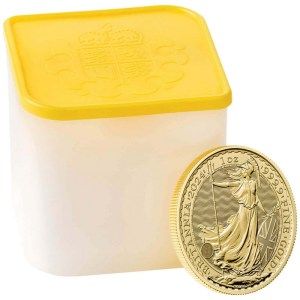 Moneda Britannia de Oro 1 oz 2024 BU tubo