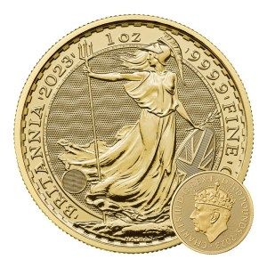 Moneda Britannia Carlos III Coronado de Oro 1 oz 2023 BU