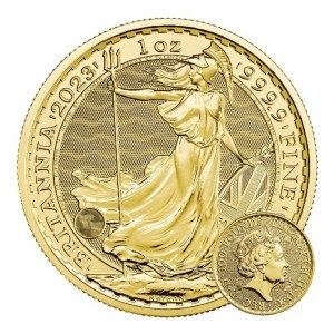 Moneda Britannia Isabel II de Oro 1 oz 2023 BU