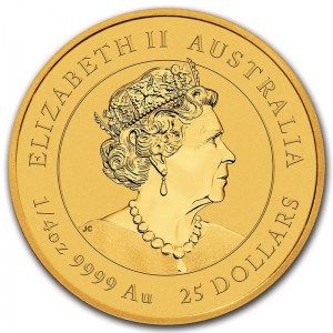 Moneda Año Lunar del Buey australiano de Oro 1/4 oz 2021