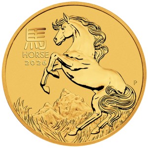 Moneda de Oro Año Lunar del Caballo 2026 BU