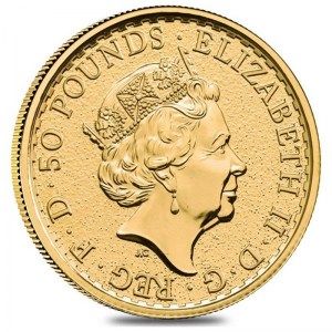 Moneda Britannia de Oro 1/2 oz 2019 reverso