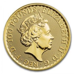 Moneda Britannia de Oro 1 oz 2020 reverso