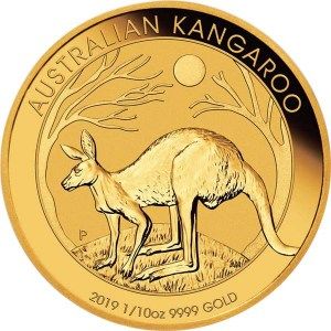 Moneda Canguro de Oro 1/10 oz 2019