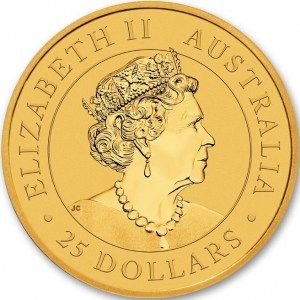 Moneda Canguro de Oro 1/4 oz 2021 reverso