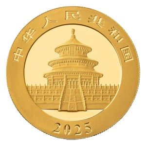 Moneda de Oro Panda 2025 BU