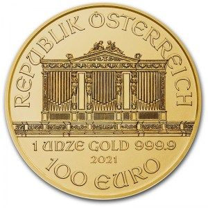 Moneda Filarmónica de Viena de Oro 1 oz 2021